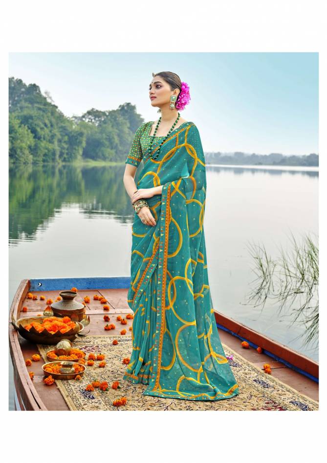 Simrat By Vallabhi Printed Georgette Daily Wear sarees Wholesale Price In Surat 